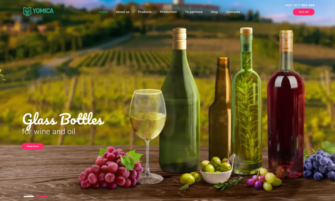 Yomica Glass: создание уникального сайта-каталога
