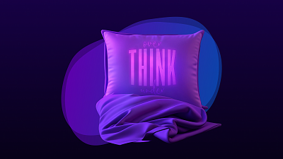 Композиция с подушкой и пледо