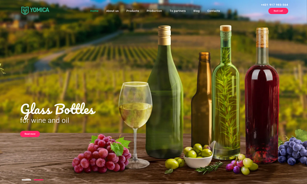 Yomica Glass: создание уникального сайта-каталога