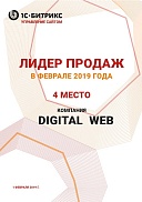 2 место Битрикс Лидер продаж Февраль 2019